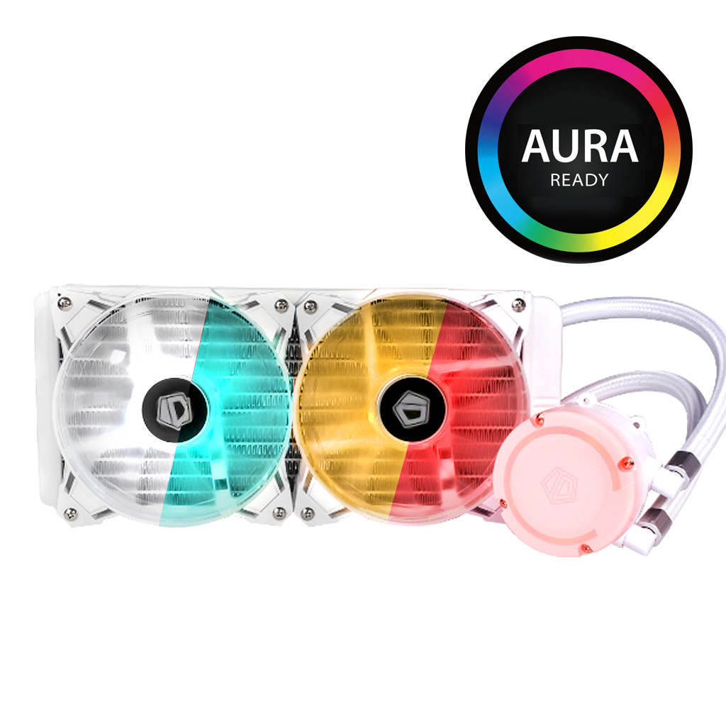 ID-COOLING AURAFLOW 240 RGB SNOW