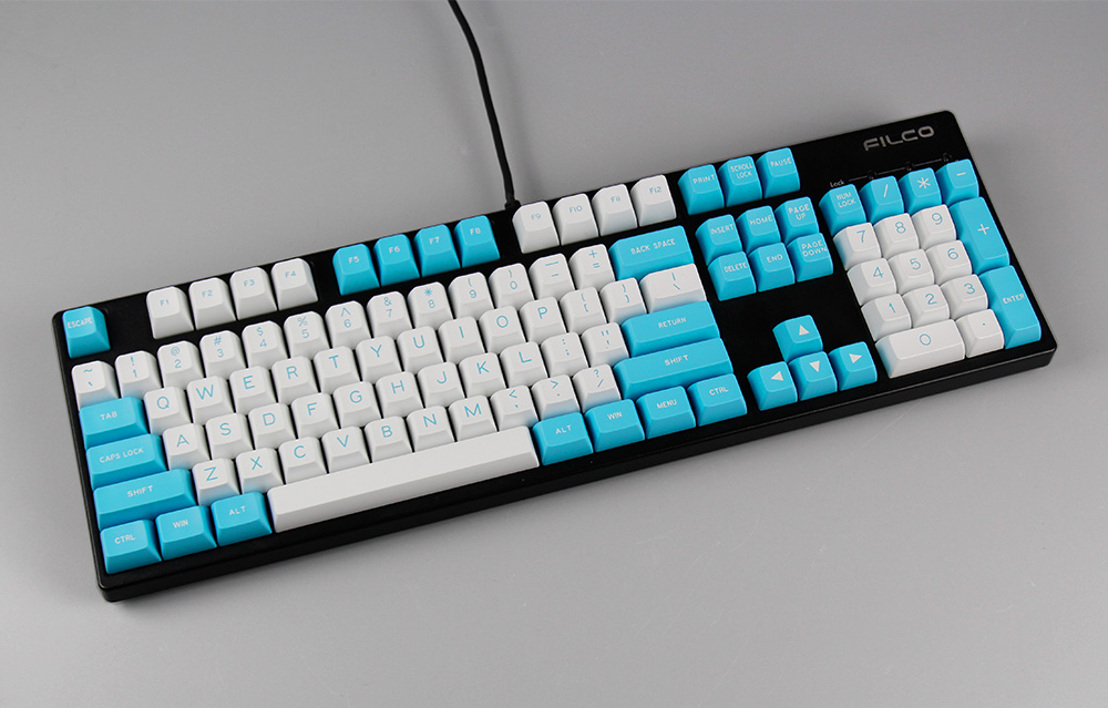 MAXKEY CYAN Green SA 기계식 키 캡 127 세트