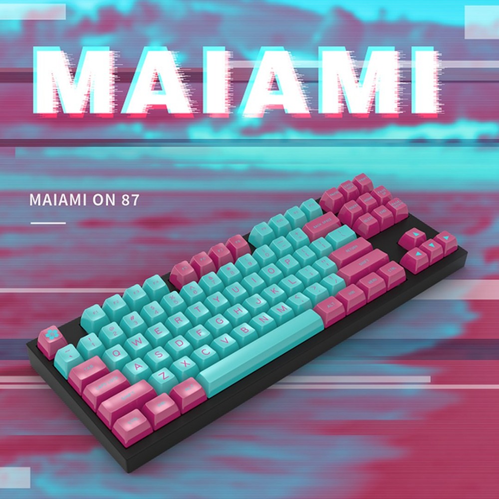 MIAMI NIGHT 127 SA PBT KEYCAP SET 2COLOR