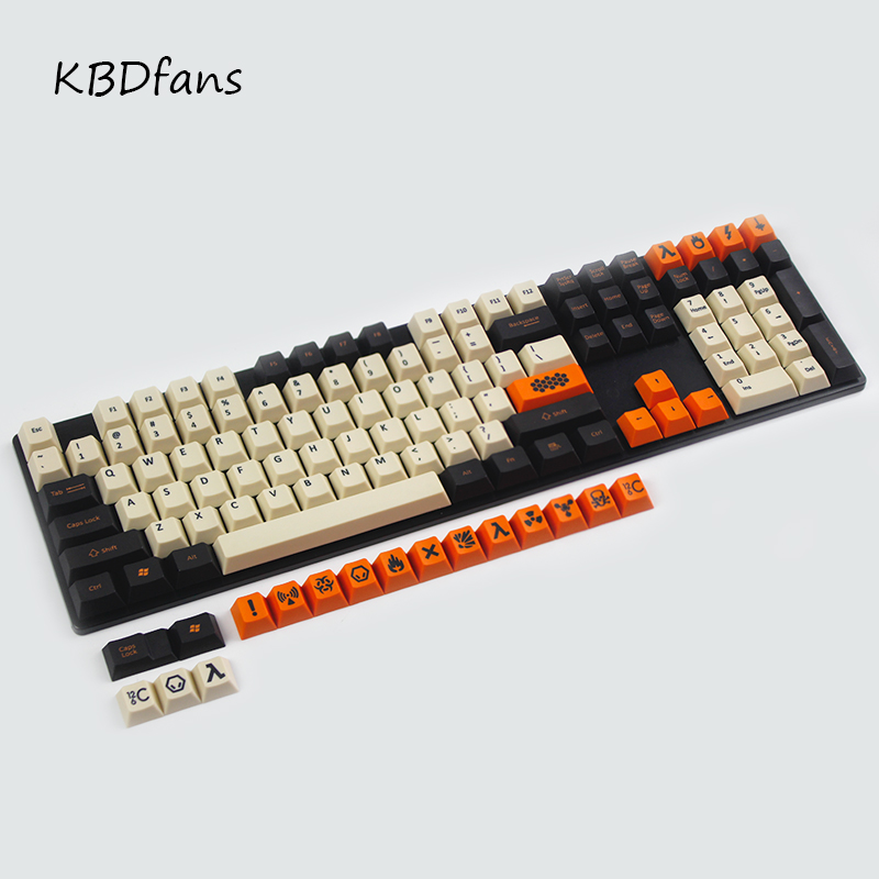 염료 승화 PBT Carbon 108 표준 규격 키캡 세트