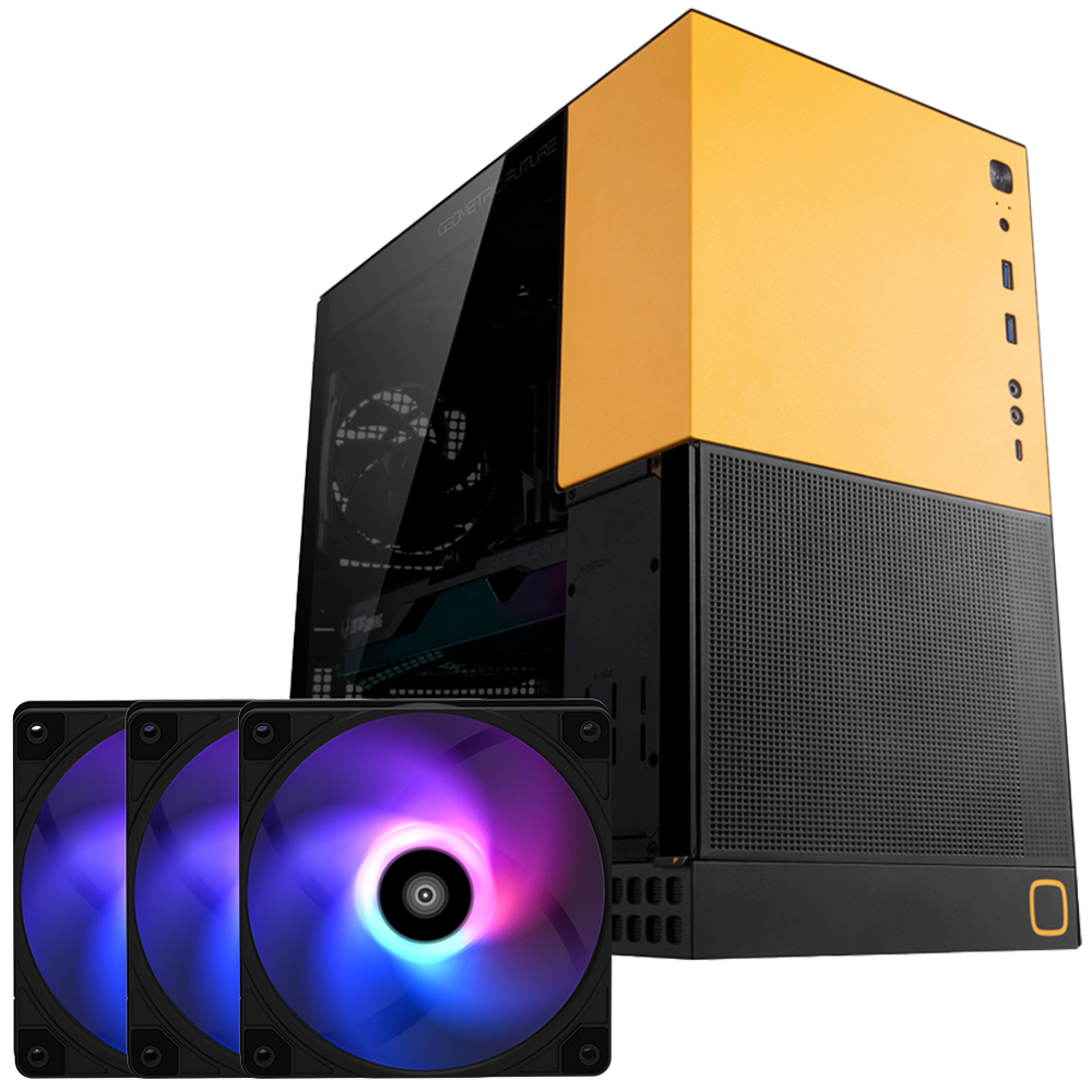 GEO메트릭퓨처 Model4 킹 아서 + Silence GI 120 ARGB 블랙 패키지